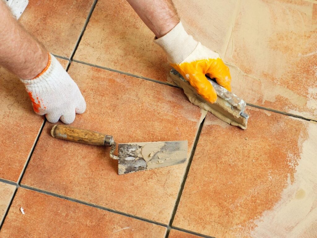 How to Regrout Floor Tiles